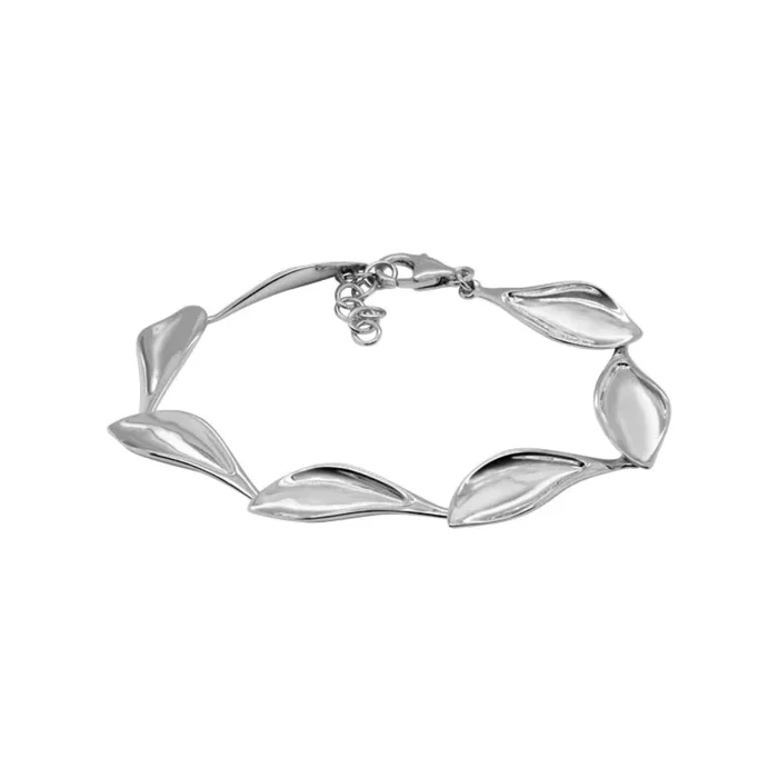 Sterling Silver Teardrop Link Bracelet