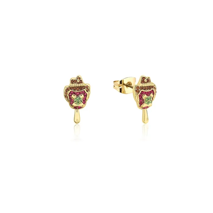 Streets Bubble O’Bill Gold Plated Stainless Steel Crystal Stud Earrings