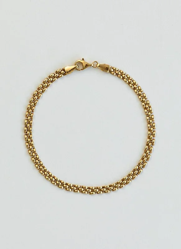 Suki 3.5mm chain armband 14k goud