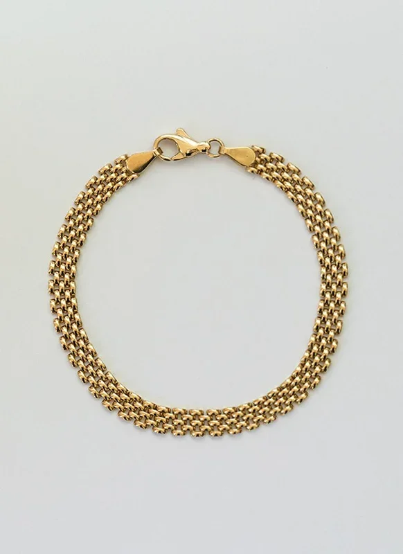 Suki 6mm chain bracelet 14k gold