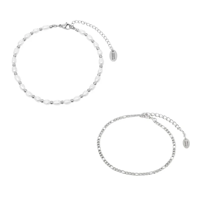 Summer Essential Anklets – Silver