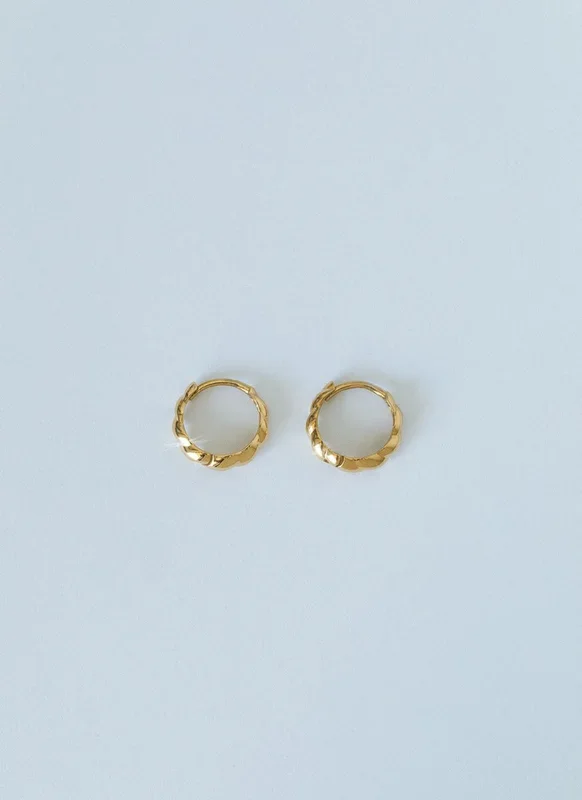 Sunny twist earrings 14k gold