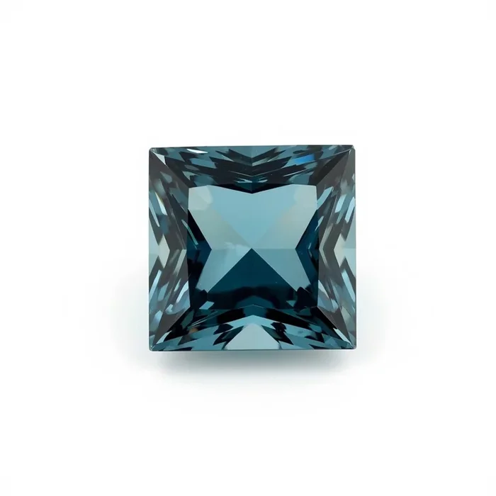 Swiss Blue Topaz 10PC Tiny 4×4 MM Square Faceted Blue Brilliant Semi Precious Loose Gemstones