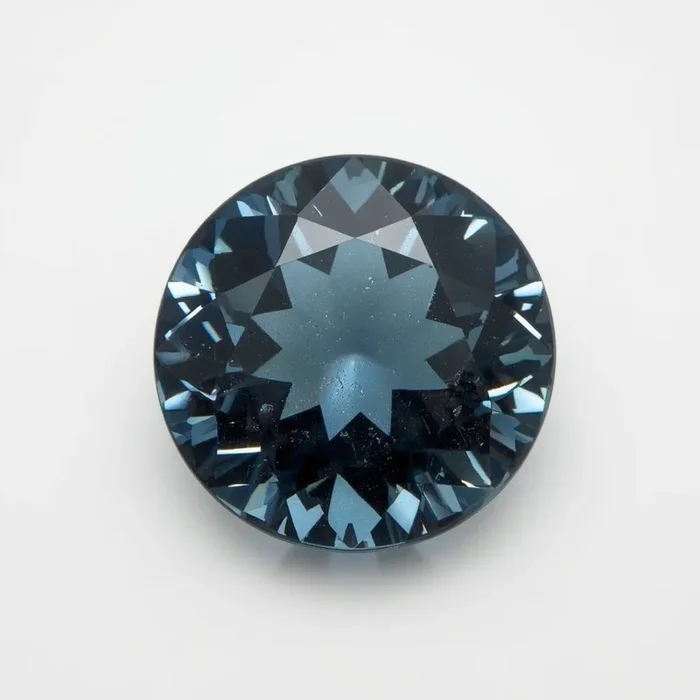 Swiss Blue Topaz 1PC Chunky 13×13 MM Round Faceted Blue Natural Semi Precious Gems