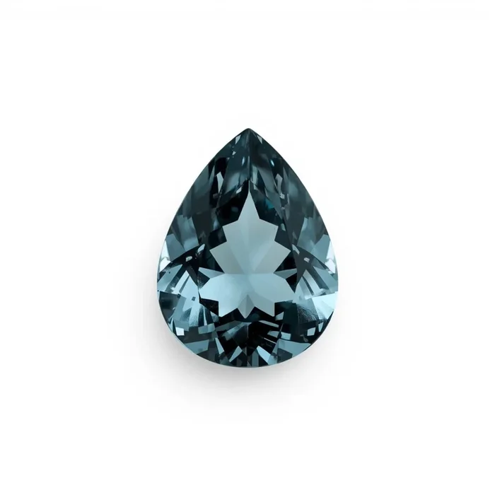 Swiss Blue Topaz 1PC Large 8×12 MM Pear Faceted Blue Natural Semi Precious Loose Gemstone