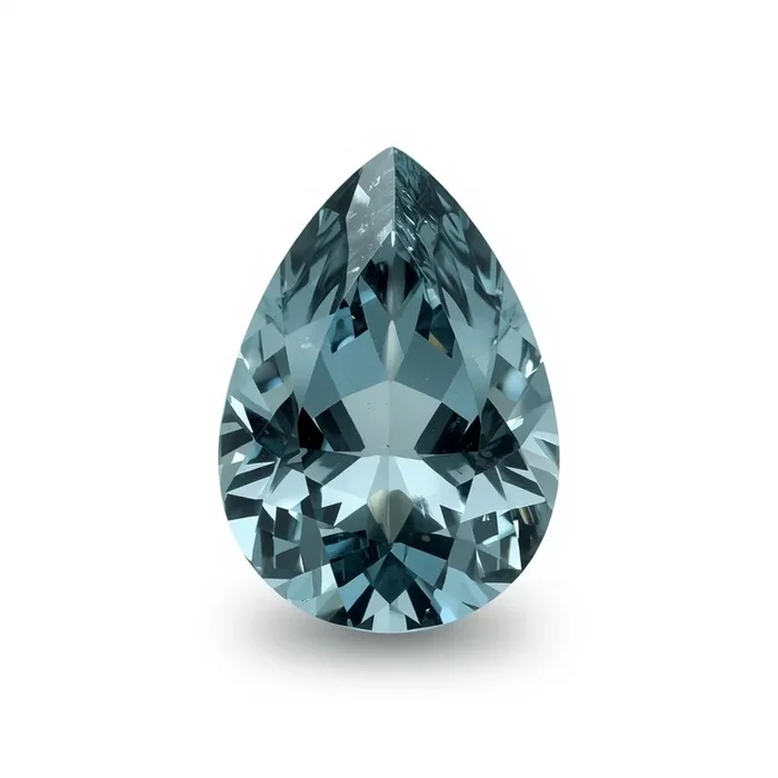 Swiss Blue Topaz 1PC Large 9×11 MM Pear Faceted Blue High-Quality Semi Precious Loose Gems