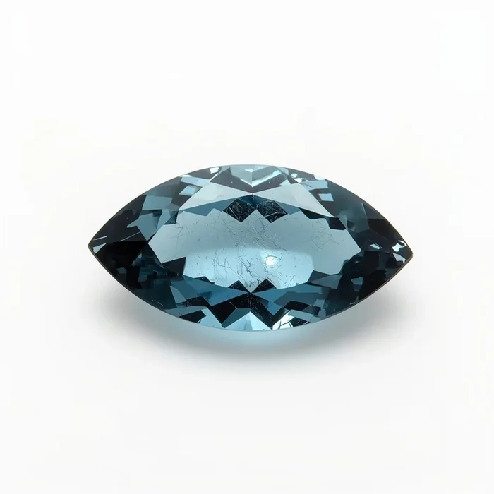 Swiss Blue Topaz 1PC Medium 7×14 MM Marquise Faceted Blue Polished Semi Precious Loose Gems