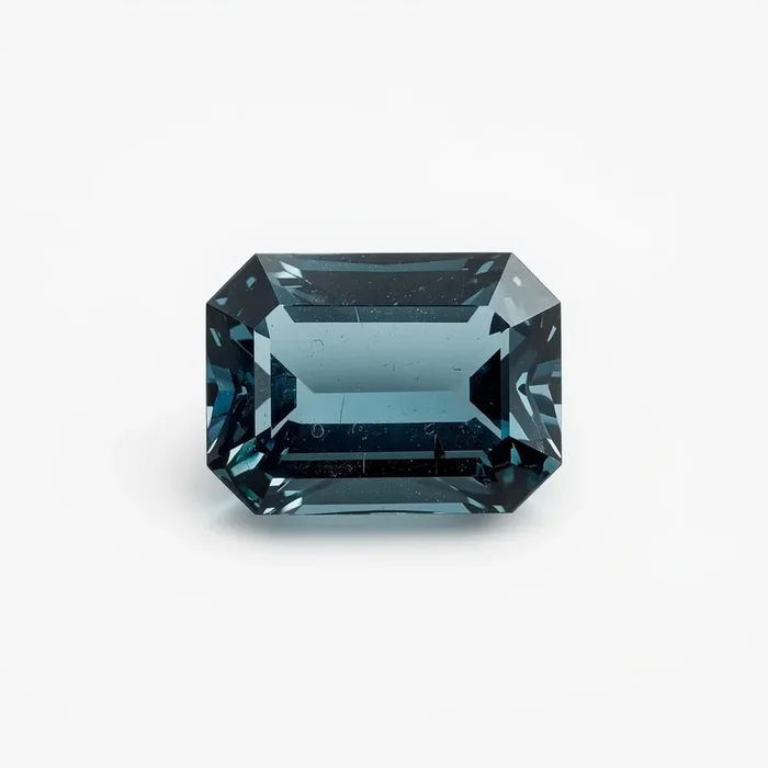 Swiss Blue Topaz 1PC Medium 8×10 MM Emerald Faceted Blue Natural Semi Precious Loose Gemstone