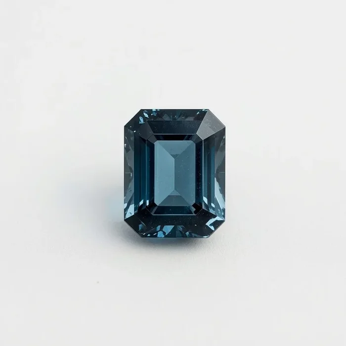 Swiss Blue Topaz 1PC Small 7×9 MM Emerald Faceted Blue Fine Semi Precious Gems