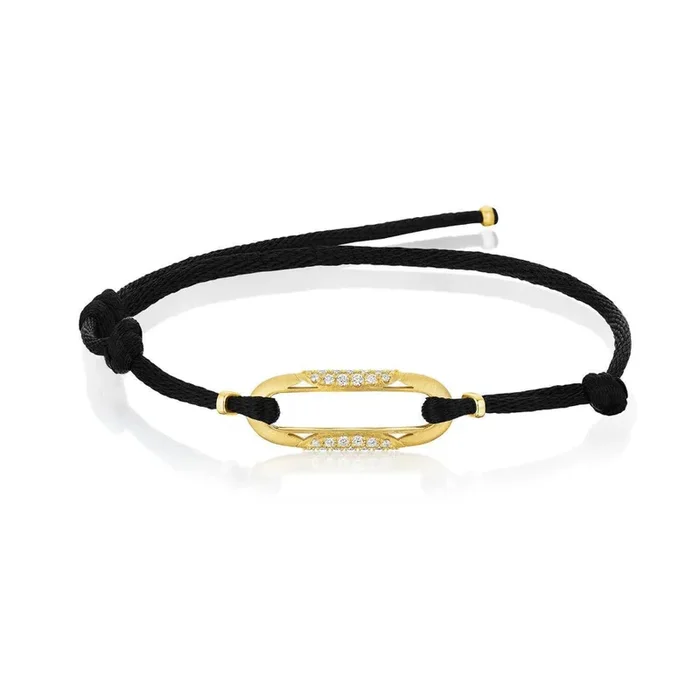 Tacori Crescent Eclipse Link Bracelet with Diamonds on Cord