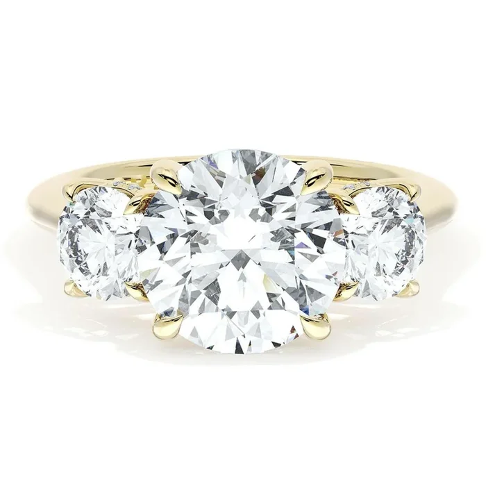Tacori Founder’s Collection 18k Round 3-Stone Engagement Ring
