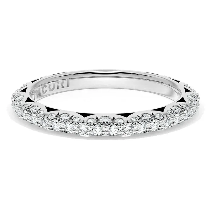 Tacori Founder’s Collection Platinum French Pavé Diamond Wedding Band