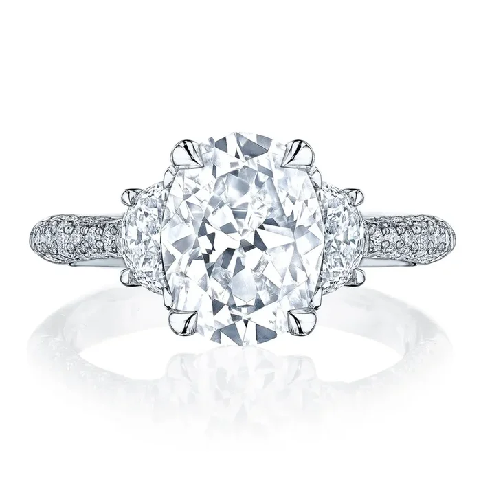 Tacori Founder’s Collection, RoyalT Oval 3-Stone Engagement Ring