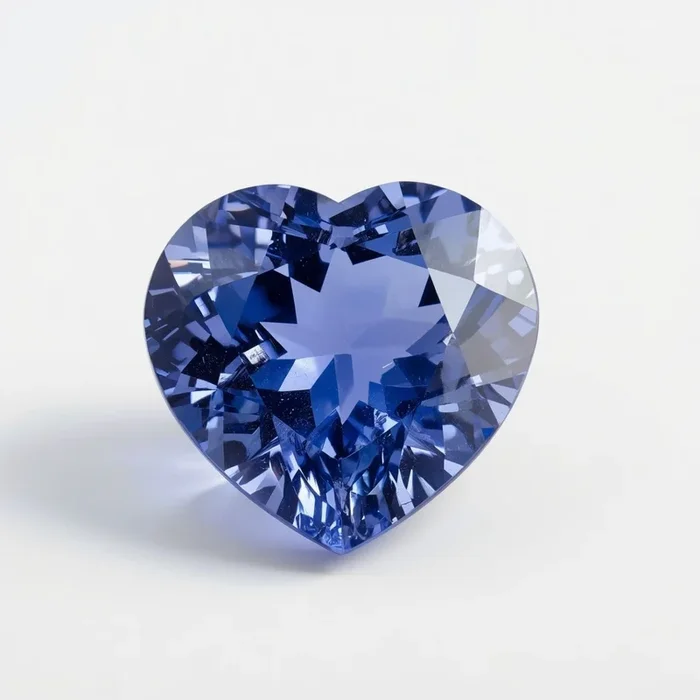Tanzanite 1PC Chunky 13×13 MM Heart Faceted Blue Natural Semi Precious Loose Gemstone