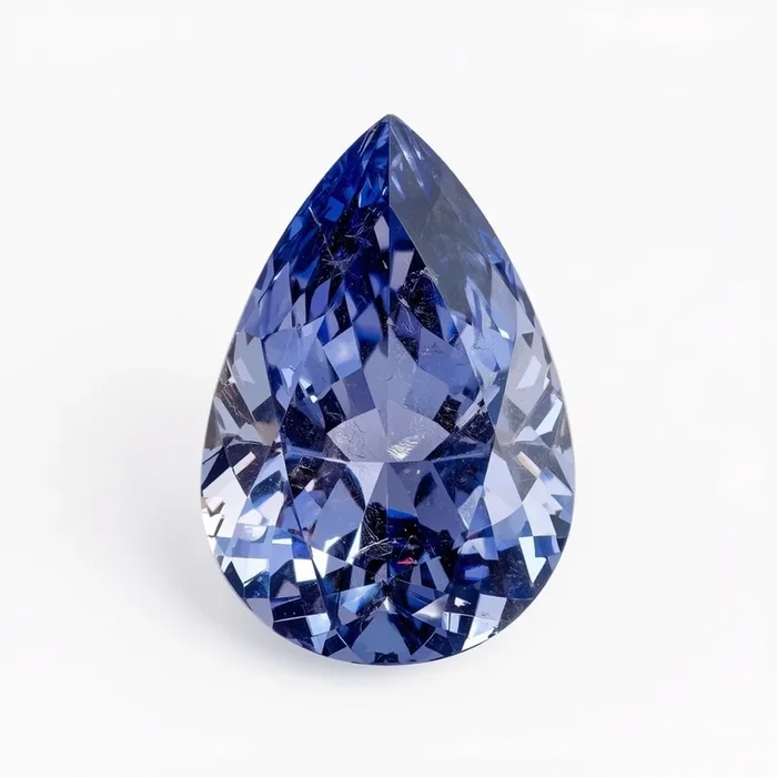 Tanzanite 1PC Chunky 15×20 MM Pear Faceted Blue Sparkling Semi Precious Loose Gemstone
