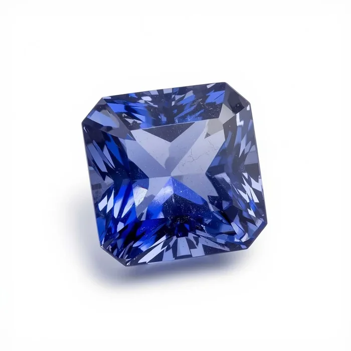 Tanzanite 1PC Large 12×12 MM Square Faceted Blue High-Quality Semi Precious Loose Gems
