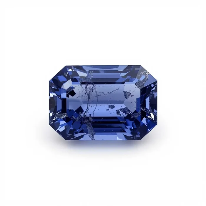 Tanzanite 1PC Small 6×9 MM Emerald Faceted Blue Fine Semi Precious Loose Gemstone