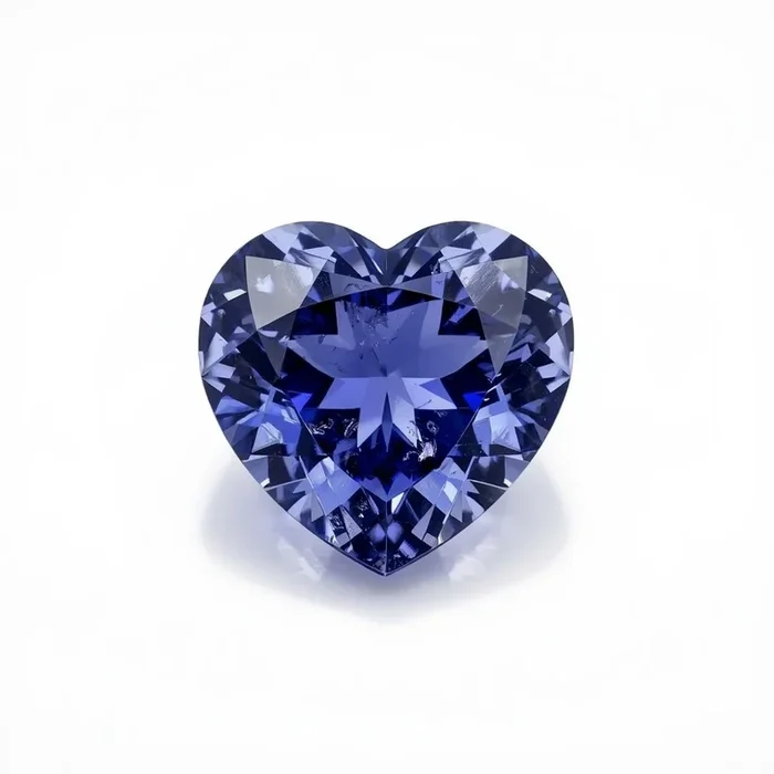 Tanzanite 1PC Small 8×8 MM Heart Faceted Blue Luster Semi Precious Loose Gems