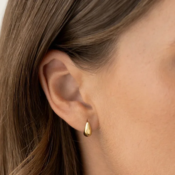 Tapered Dome Huggie Earrings – Brianne