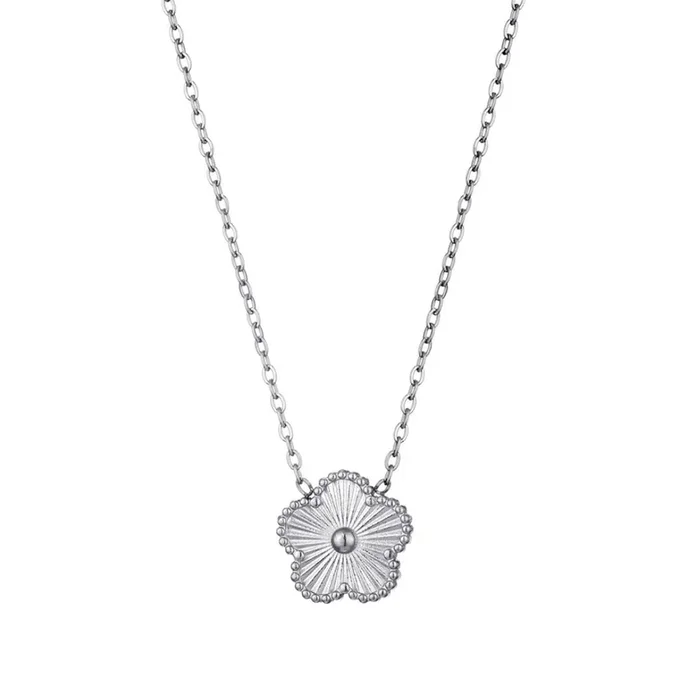Tarnish Resistant 5-Leaf Clover Pendant Necklace