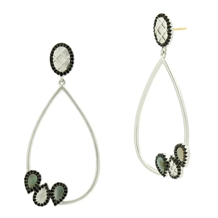 Teardrop Cluster Earring