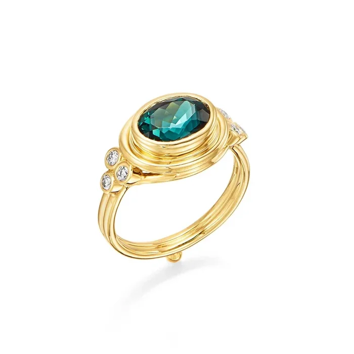Temple St. Clair Indicolite Classic Temple Ring