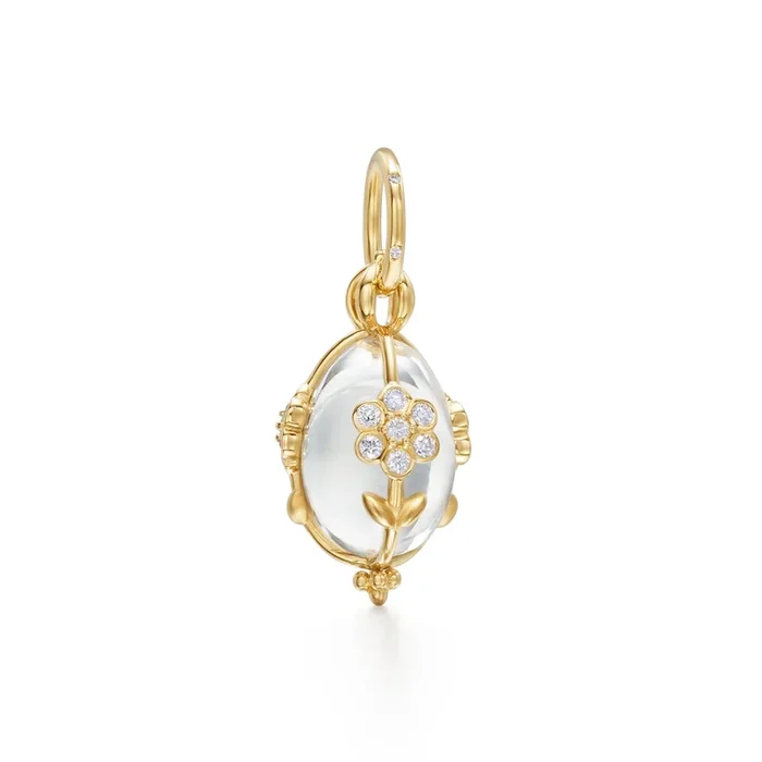 Temple St. Clair Small Diamond Fiori Amulet