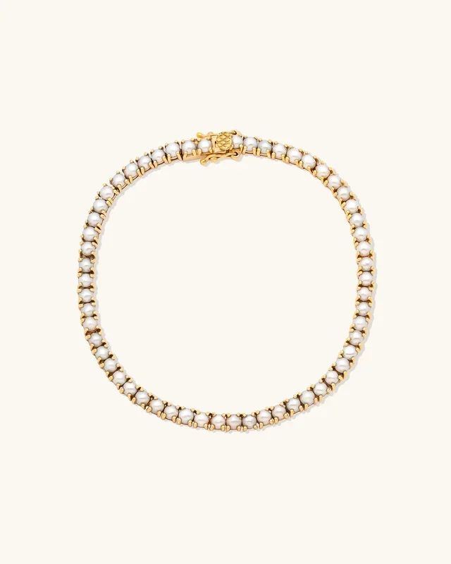 Tennis Pearl Bracelet