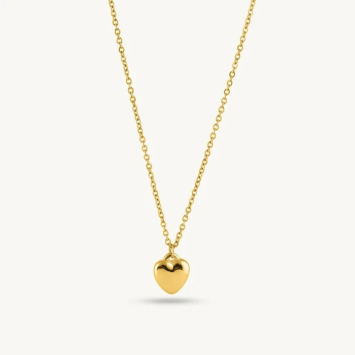 Textured Heart Locket Necklace