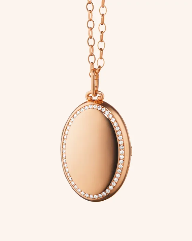 The Four Image “Premier” 18K Rose Gold Diamond Locket