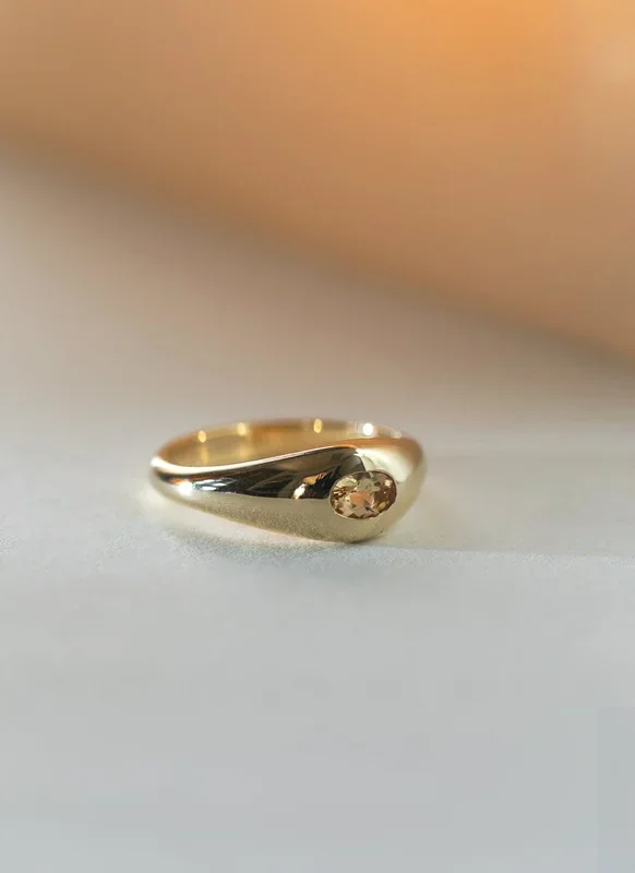 The gent bear edeltopaas ring 14k gold