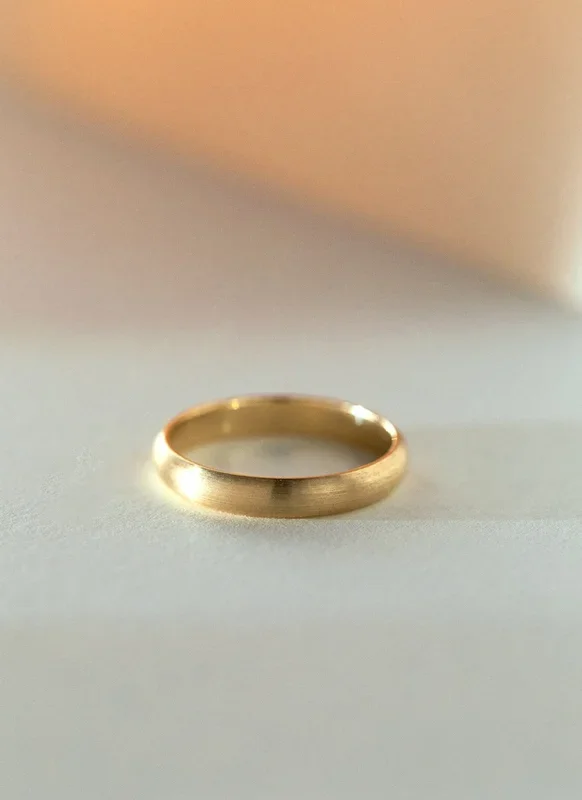 The gent classic 3.5mm ring 14 goud