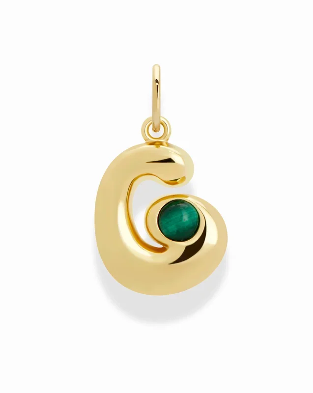 Thea Bubble Letter Charm