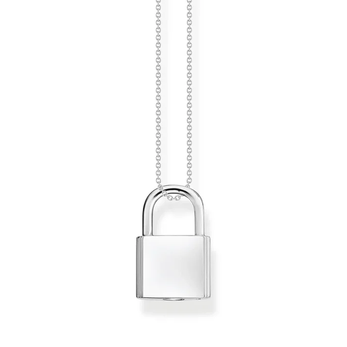 Thomas Sabo Engrav Sterling Silver Padlock on 40-45cm Chain