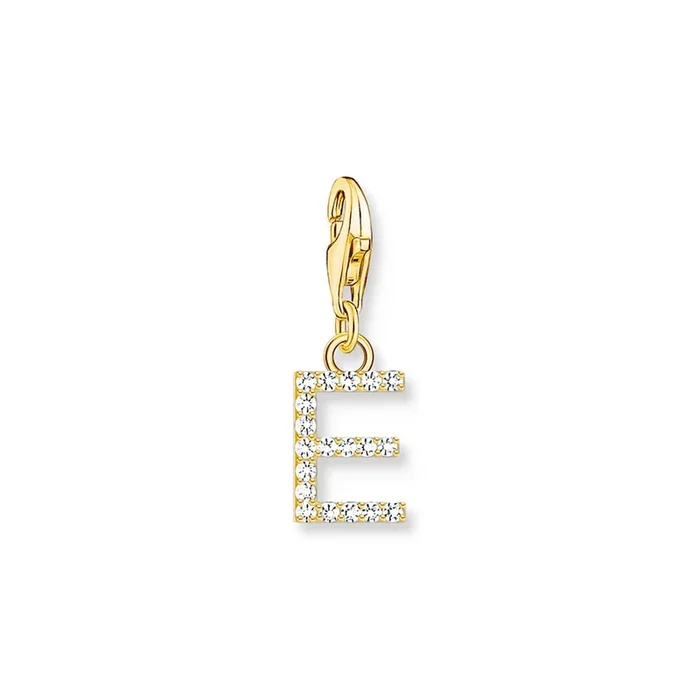 Thomas Sabo Gold Plated Sterling Silver Charmista CZ Letter “C” Charm