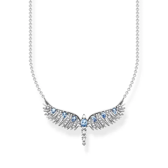 Thomas Sabo Sterling Silver Rising Phoenix Small Pendant On Chain