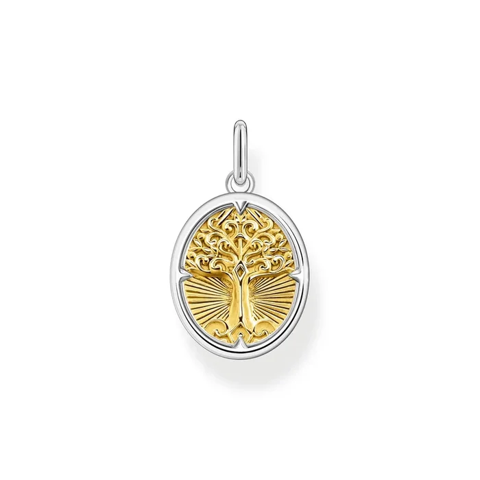 Thomas Sabo Sterling Silver Tree Of Love Oval Pendant