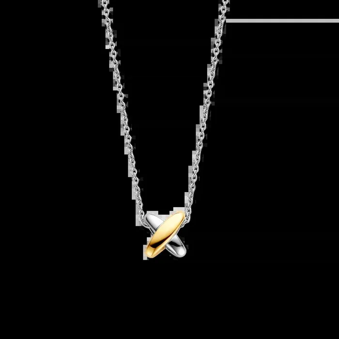 TI 34003SY 2TONE X NECKLACE