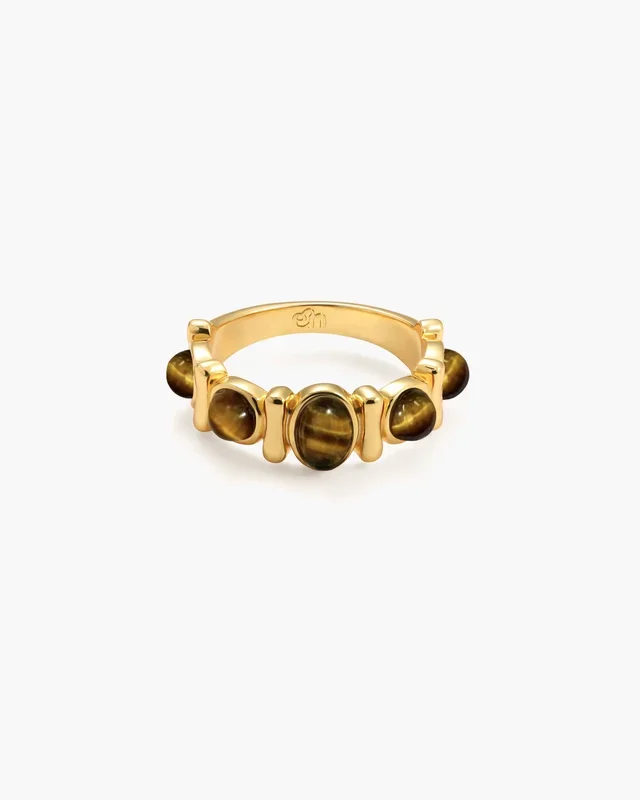 Tiger’s Eye Band Ring