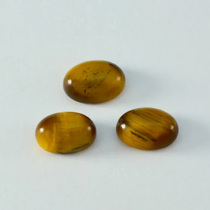 Tiger Eye 1PC Medium 7×10 MM Oval Cabochon Brown High-Quality semi Precious Precious Gemstone