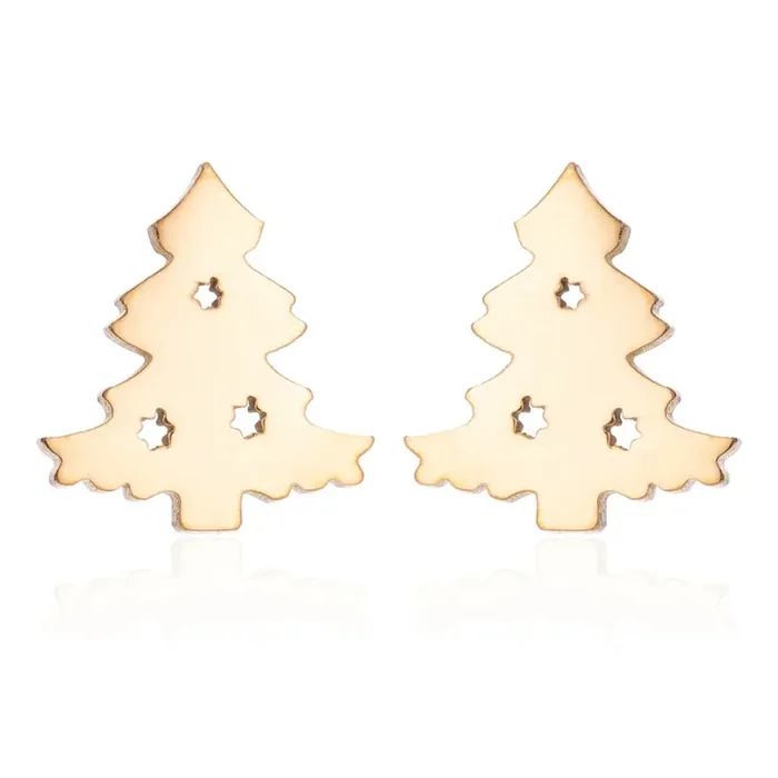 Tiny Christmas Tree Studs
