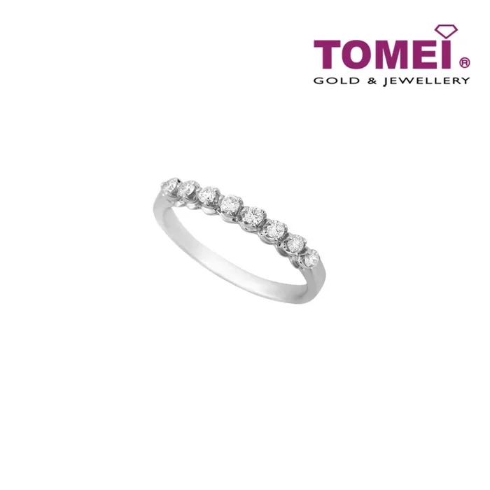 TOMEI Agleamed in Sparkling Virtuosity Ring, Diamond White Gold 585