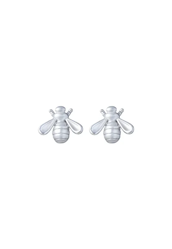 TOMEI Beez Earrings, White Gold 585
