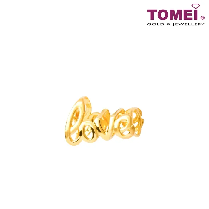 TOMEI Chomel Collection LOVE Charm | Yellow Gold 916