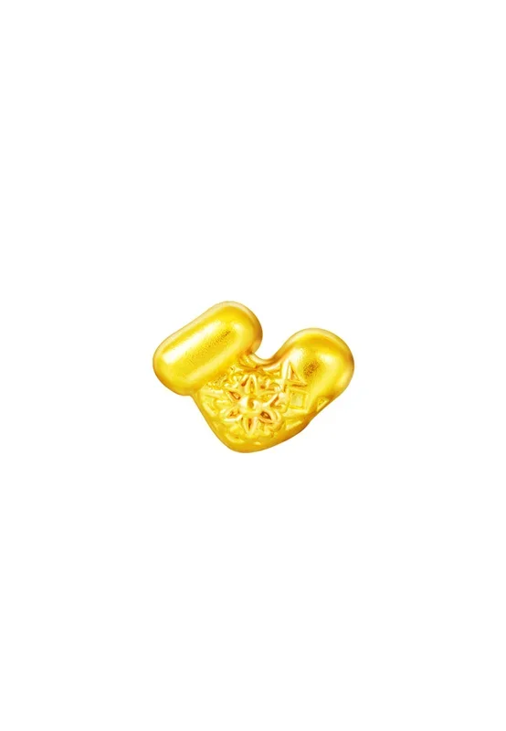 TOMEI Chomel Collection Sock Charm, Yellow Gold 999