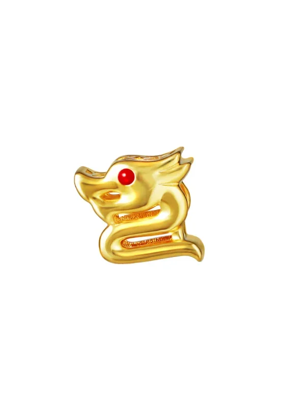 TOMEI Chomel Dragon Charm, Yellow Gold 916