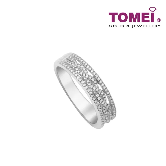 TOMEI Diamond Ring I White Gold 750 (18K) (R4917)