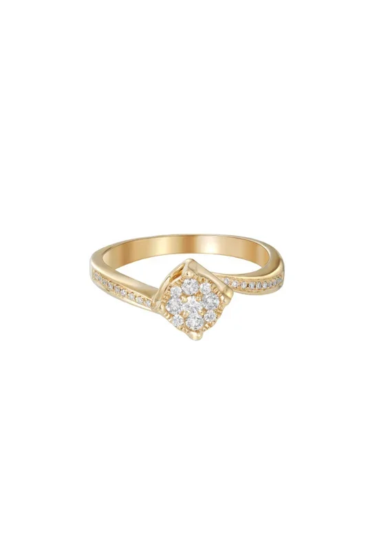 TOMEI Diamond Ring, Yellow Gold 585