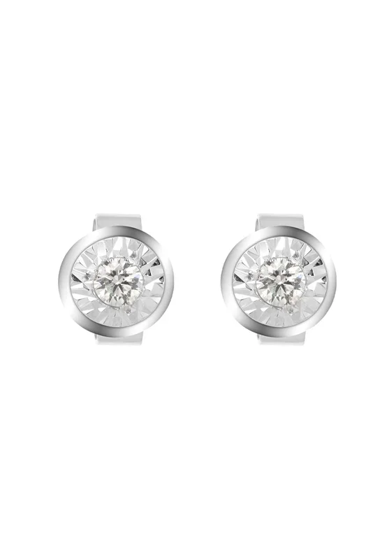 TOMEI Insignia Series, Diamond Earrings, White Gold 585