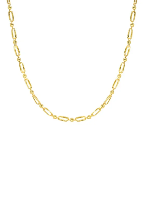 TOMEI Lusso Italia Beads and Clips Necklace, Yellow Gold 916